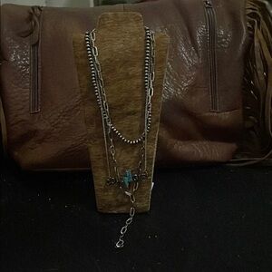 Silver and Turquoise Necklace